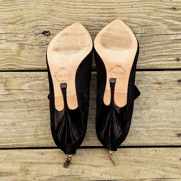 ** Lucy Choi London** Padstow Mesh-Paneled Suede Ankle Bootie. Size 37 - Picture 11 of 16